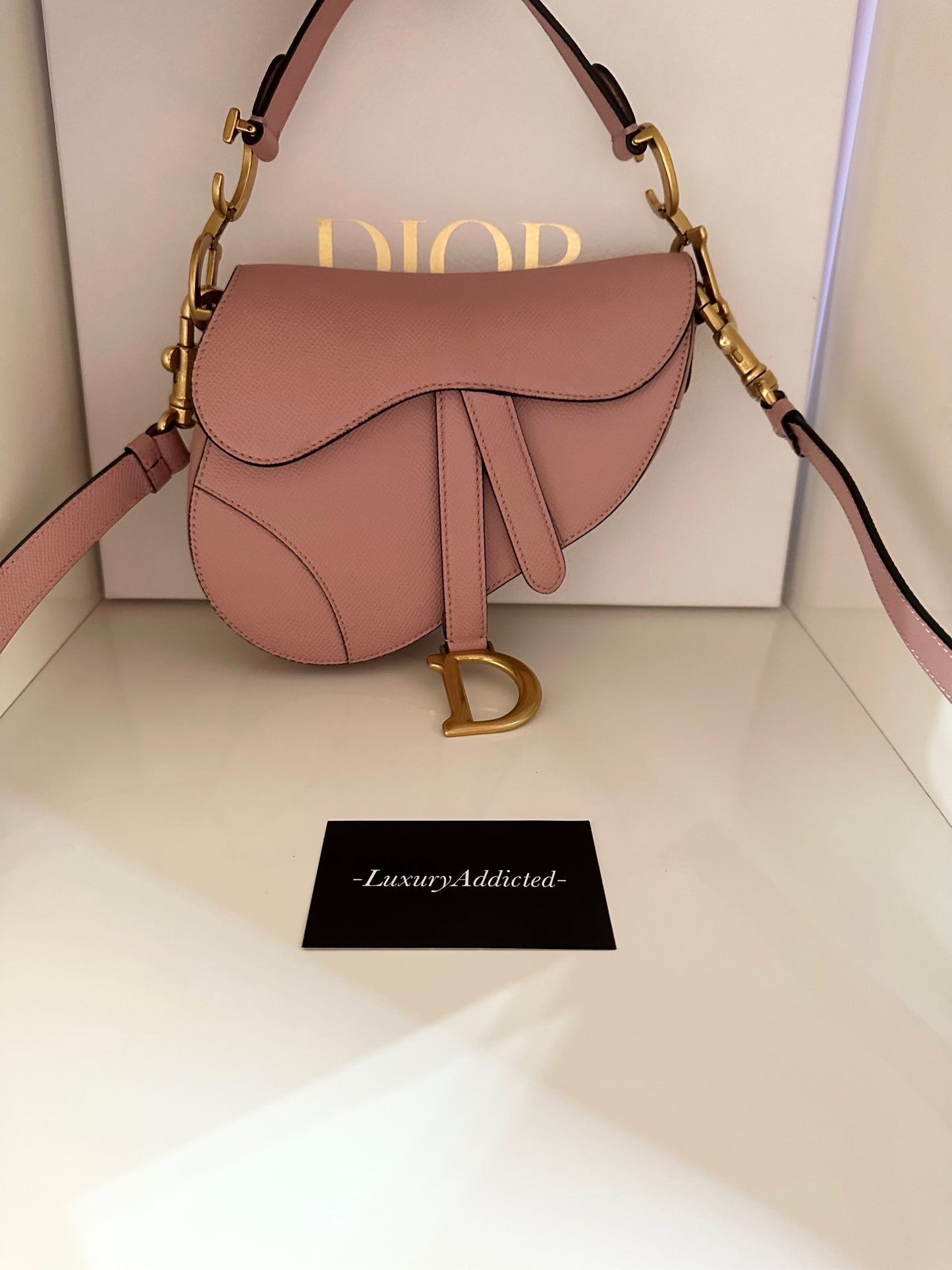 DIOR SADDLE ROSA image 0