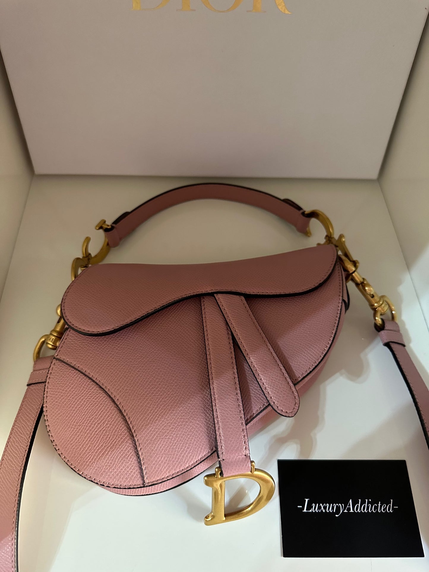 DIOR SADDLE ROSA image 1