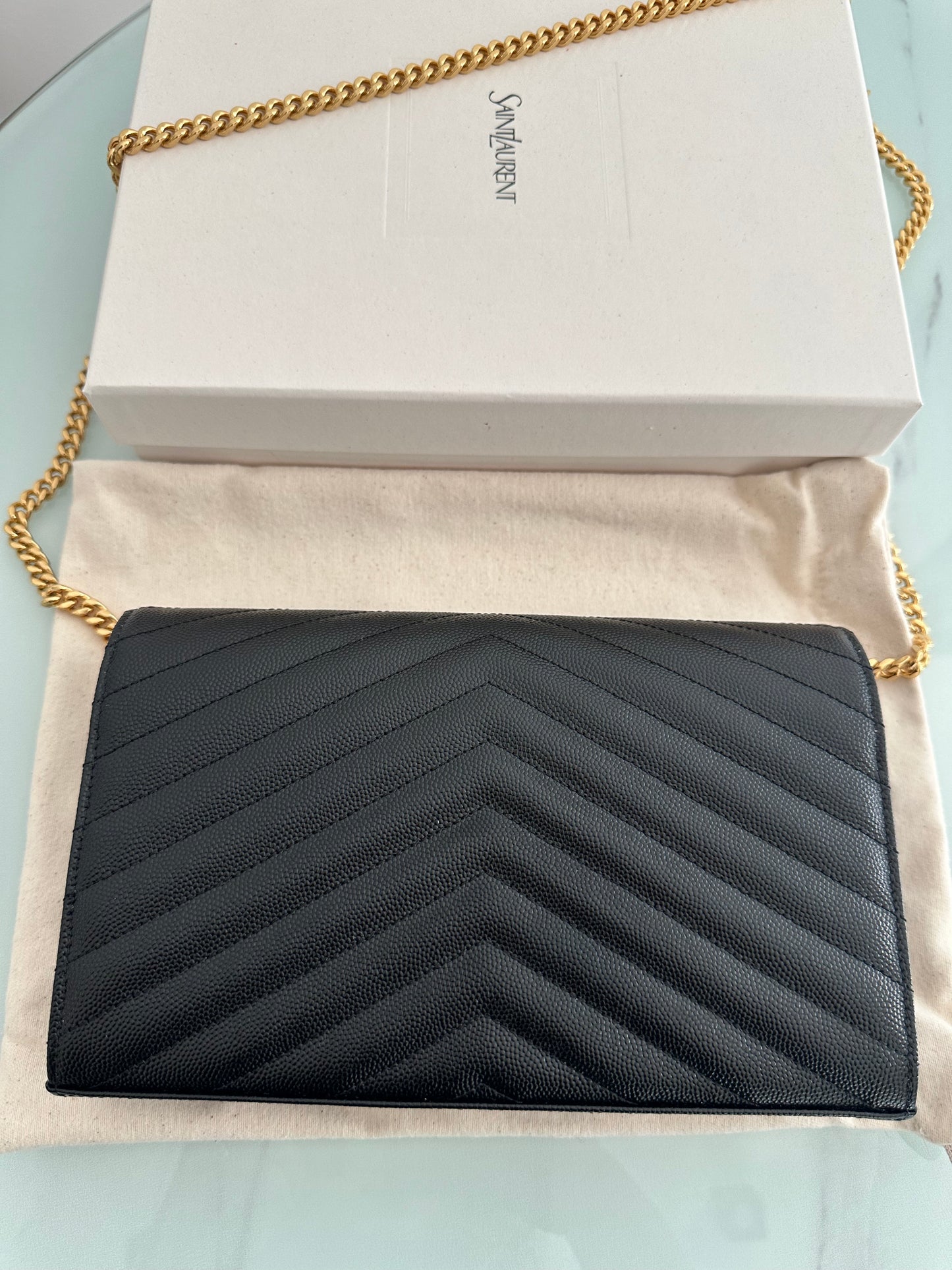 SAINT LAURENT POCHETTE ENVELOPE