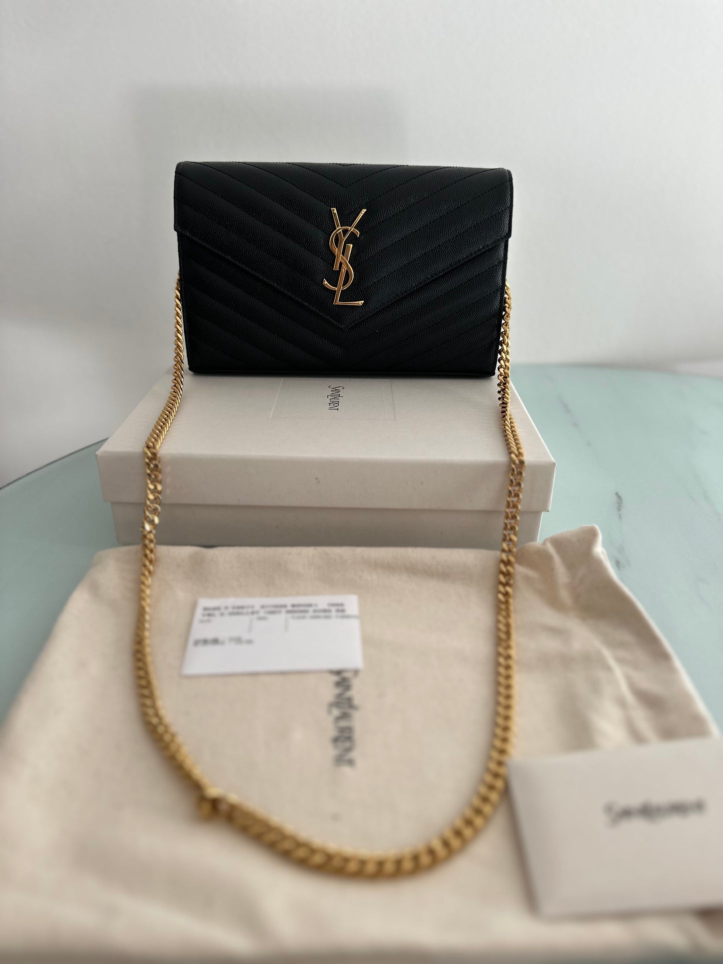 SAINT LAURENT POCHETTE ENVELOPE