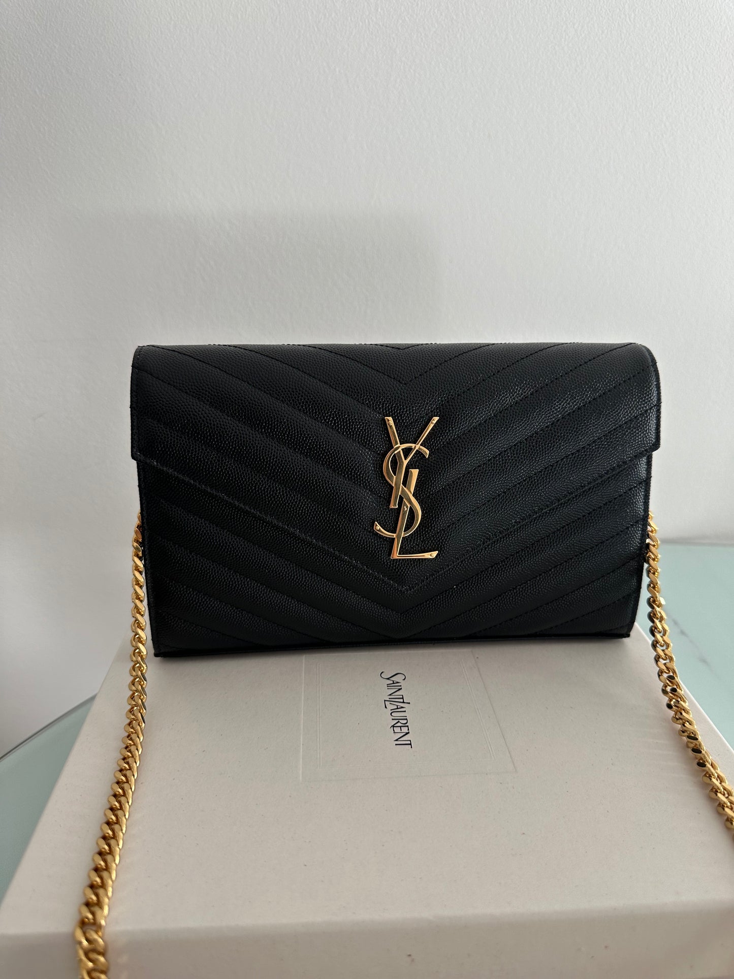 SAINT LAURENT POCHETTE ENVELOPE