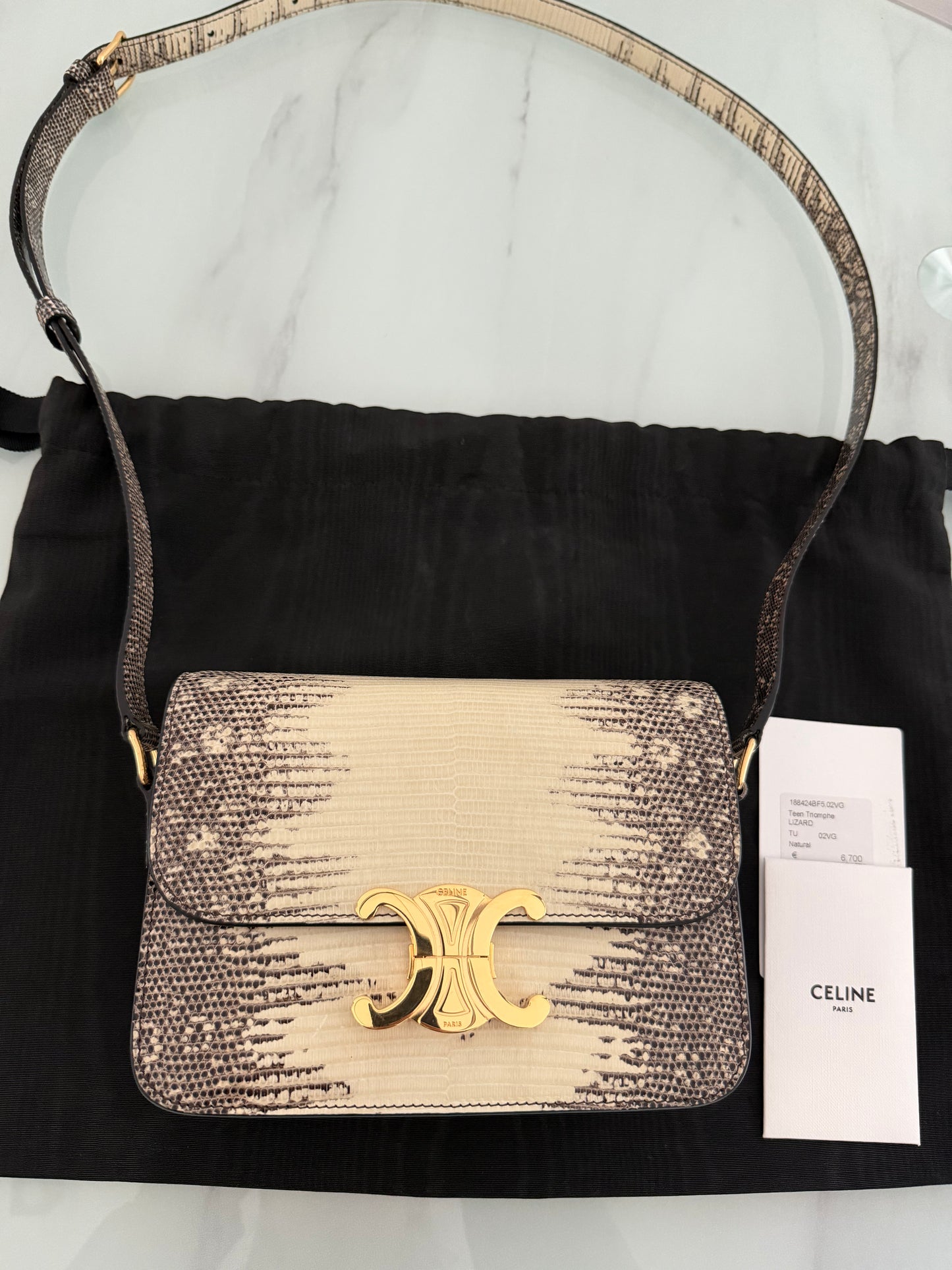 CELINE TRIOMPHE LIZARD